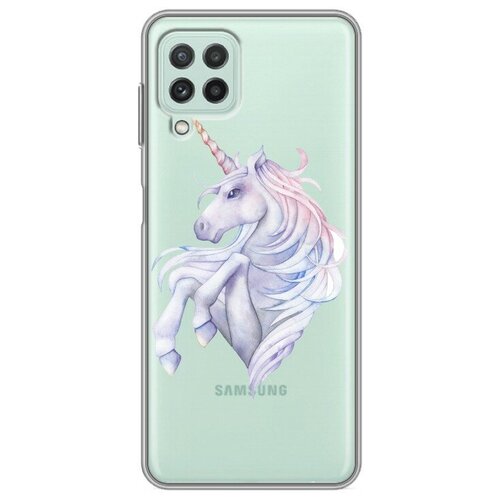 Полупрозрачный дизайнерский силиконовый чехол для Samsung Galaxy A22 Прозрачные лошади и единороги полупрозрачный дизайнерский силиконовый чехол для samsung galaxy a22 прозрачные лошади и единороги