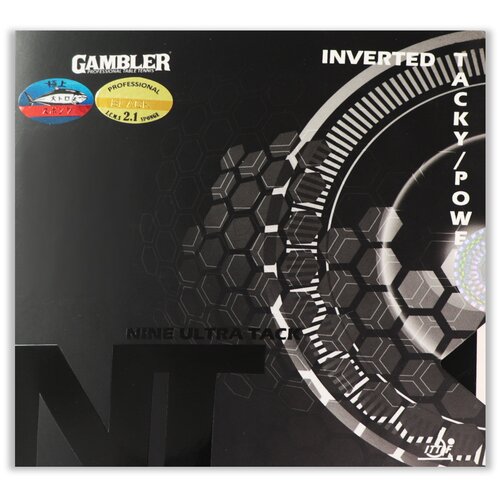 фото Накладка для ракетки gambler nine ultra tack 2.1mm black