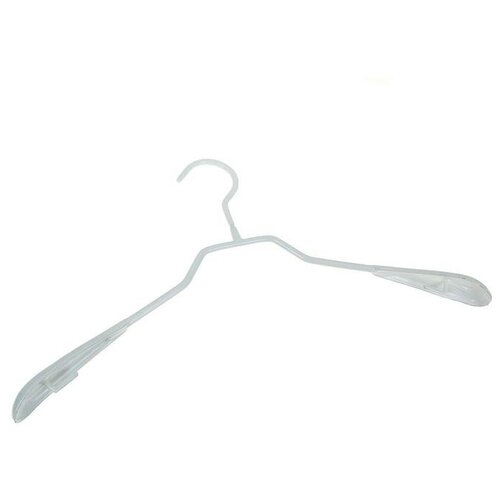Вешалка-плечики для одежды антискользящая, размер 40-42, цвет белый(5 шт.)