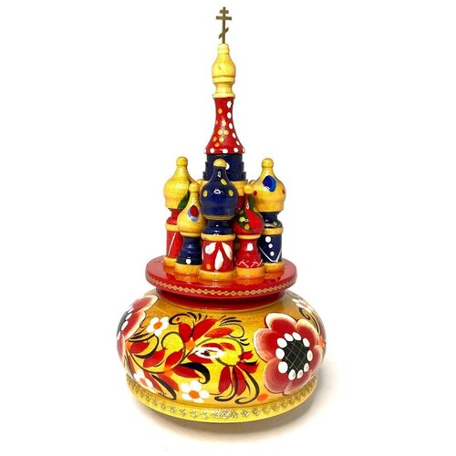 Музыкальный собор из дерева крутящийся 