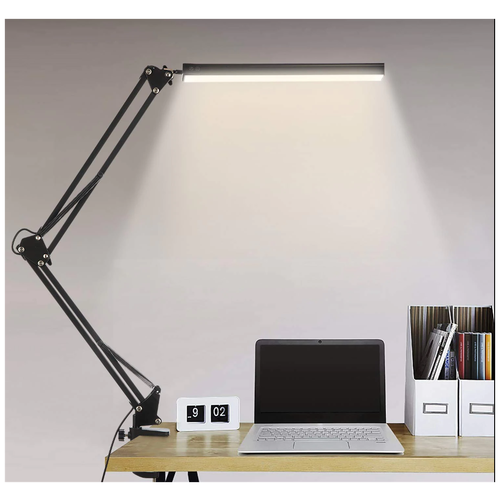 LED Лампа настольная светодиодная светильник, освещение рабочего стола, 3 температуры от 2700K до 6400K, 10 уровней яркости