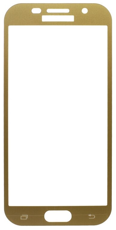 фото Защитное стекло для Samsung A520F Galaxy A5 (2017) (полное покрытие) (золотое)