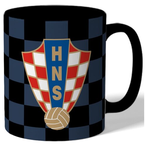 фото Кружка цветная на тему чемпионата мира по футболу 2018, форма - сборная хорватии, гостевая форма drabs