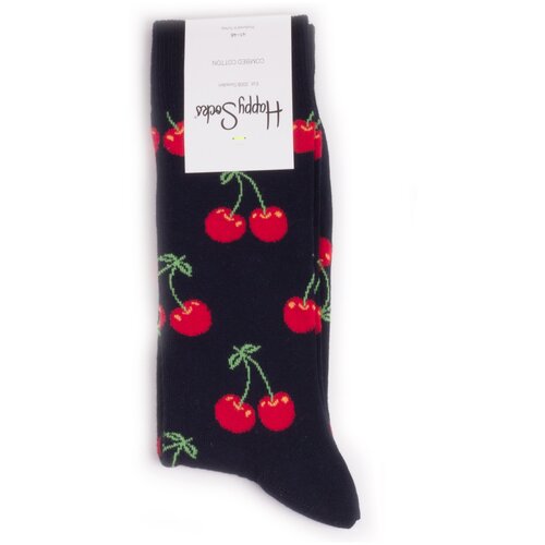 Носки Happy Socks, размер 36-40, красный, черный носки happy socks размер 41 46 черный