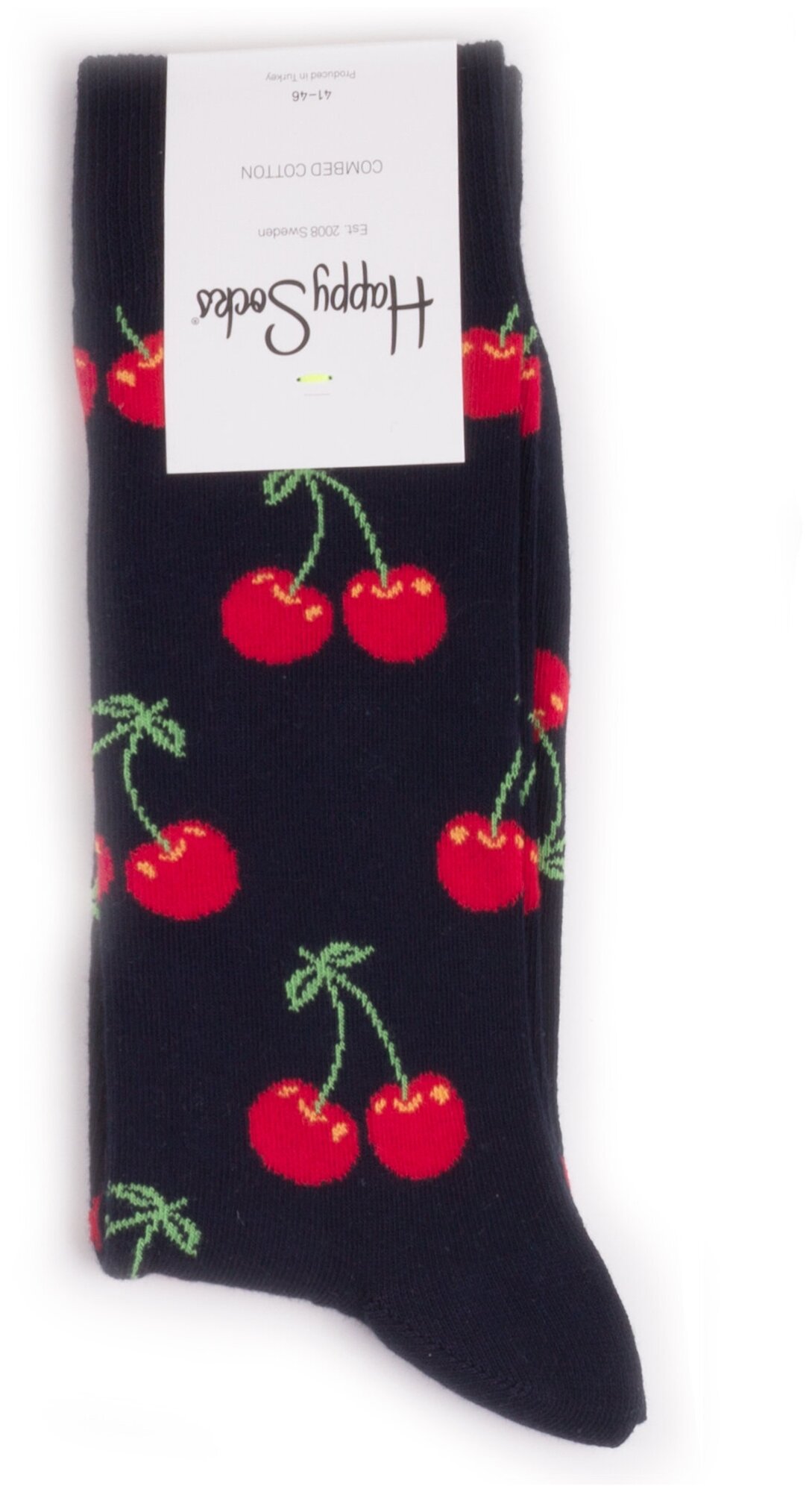 Носки с рисунками Happy Socks Cherry - Red 36-40