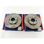 Передние тормозные диски комплект 2 шт. Корея на Киа Спортейдж 2, 3 / Hyundai Tucson / Соната 4 / Туссан / ix 35 все года / 517123K150 - изображение