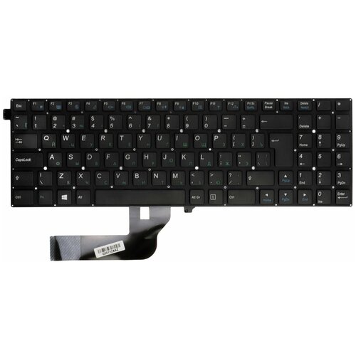 Клавиатура для ноутбука DNS 6-80-W5500-283-1 Г-образный Enter Черная без рамки 1710₽