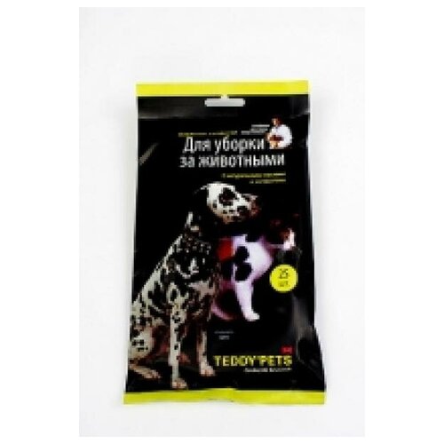Тедди Петс 48218 Влажные салфетки для уборки за животными 25шт (2 шт)