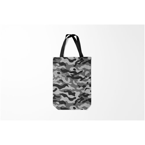фото Сумка-шоппер / 31х42 см / тренды / милитари камуфляж gray burnettie