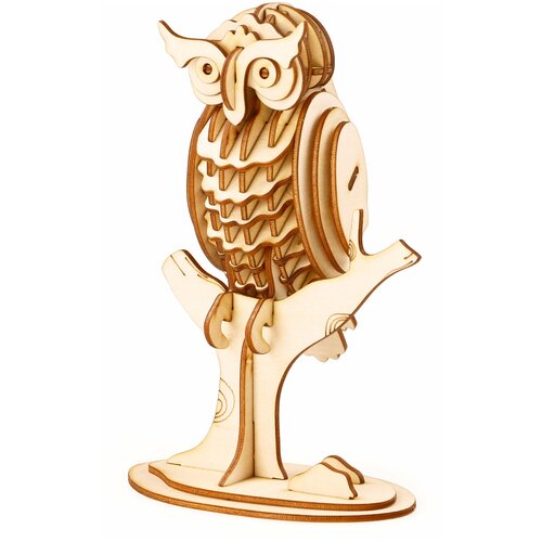 3D деревянный пазл Robotime Птицы - Сова TG252