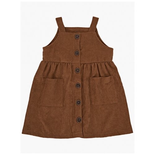 Платье для девочек Mini Maxi, модель 7314, цвет коричневый, размер 104