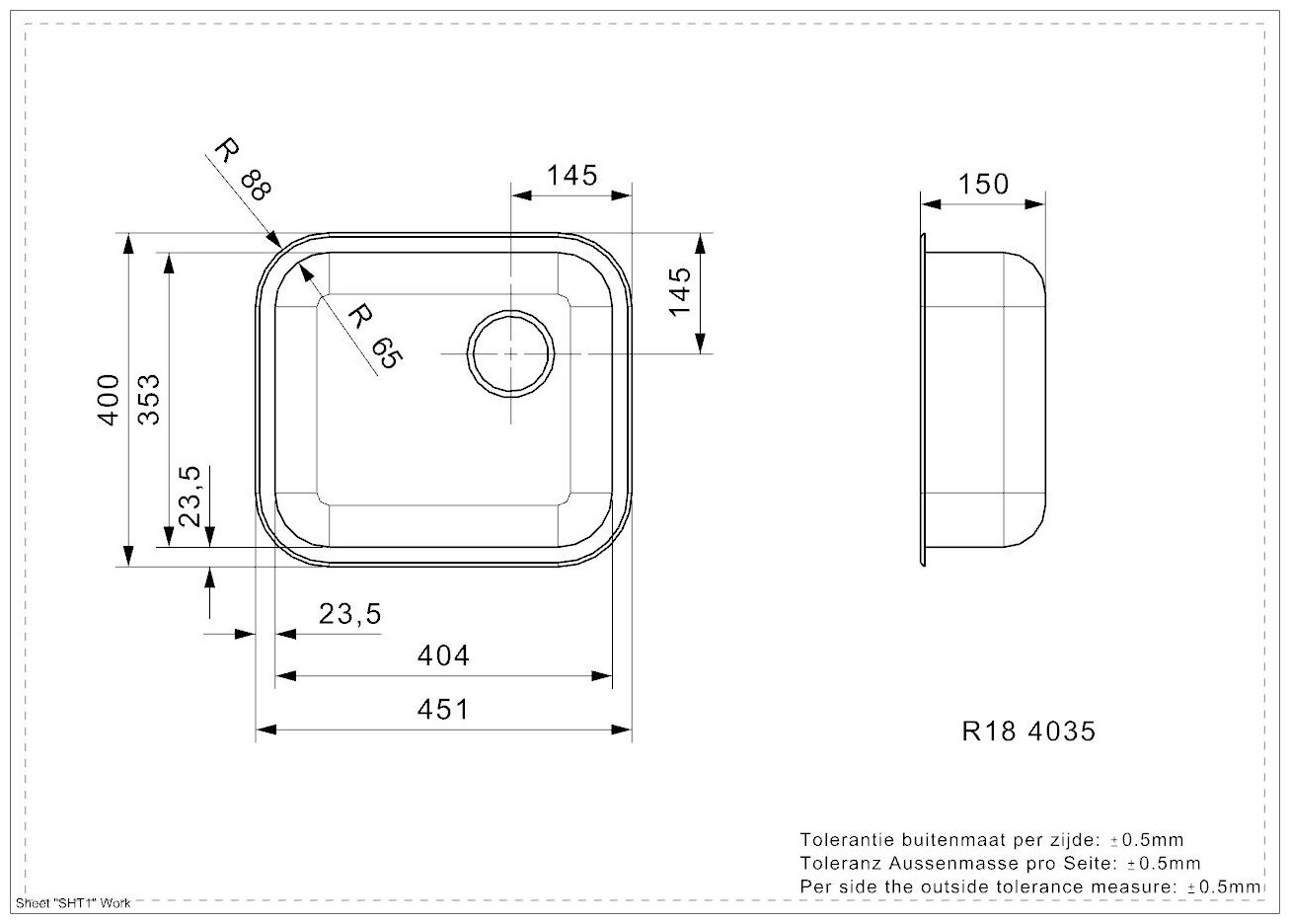 Кухонная мойка REGINOX R18 4035 LUX OKG - фотография № 4