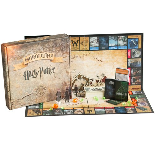 Монополия Гарри Поттер Monopoly Harry Potter Настольная игра Экономическая игра Карточная Развивающая Для всей семьи Для Детей набор фигурок гарри поттер гермиона альбус дамблдор harry potter 12шт 9см