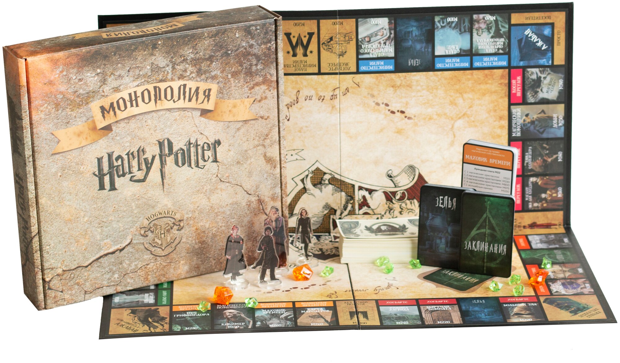 Монополия Гарри Поттер Monopoly Harry Potter Настольная игра Экономическая игра Карточная Развивающая Для всей семьи Для Детей