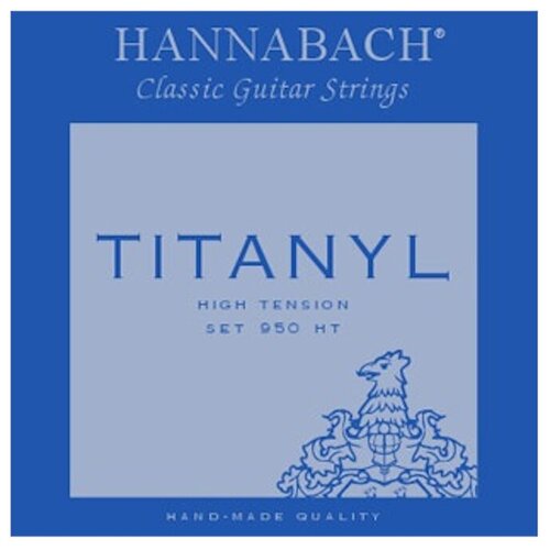 950HT TYTANIL Комплект струн для классической гитары титанил/посеребренные Hannabach hannabach tytanil струны для классической гитары 28 45