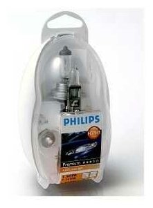 PHILIPS 55475EKKM К-кт запасных ламп 12V Easy Kit H1/H7, пласт. бокс