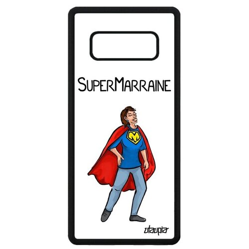 фото Красивый чехол на телефон // galaxy note 8 // "суперкрестная" смешной супергерой, utaupia, белый