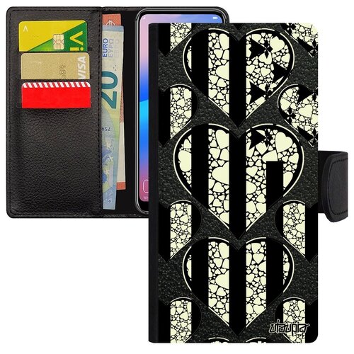 фото Защитный чехол книжка на мобильный // samsung galaxy s7 edge // "флаг бразилии с сердцем" стиль патриот, utaupia, цветной