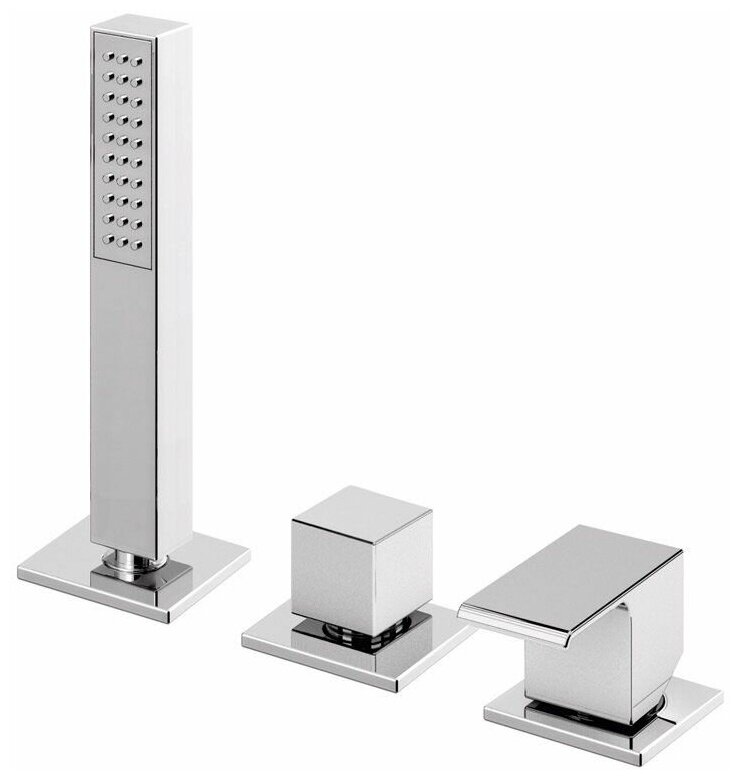 Смеситель на борт ванны Cezares Porta на 3 отверстия, хром (PORTA-BVDM3-01)