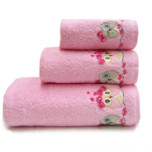 фото Tana home collection детское полотенце sovushka цвет: розовый (50х90 см) br42112
