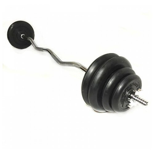 Штанга EZ 35 кг TITAN диск обрезиненный barbell d 51 мм цветной 1 25 кг