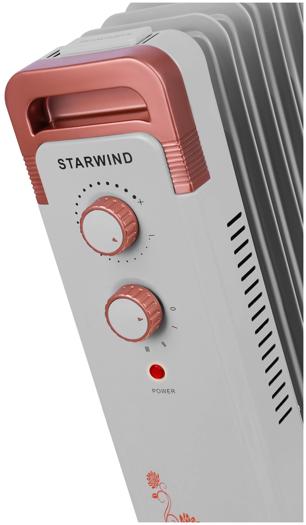 Радиатор масляный Starwind SHV6120 2500Вт белый - фотография № 2