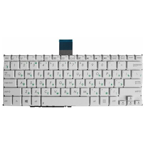 Клавиатура для ноутбука Asus F200CA F200LA F200MA X200 Series Плоский Enter Белая без рамки PN AEEX8E0110 87000₽