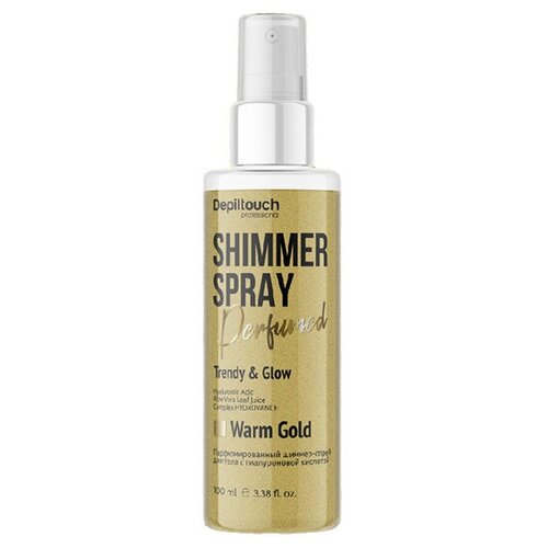 DEPILTOUCH PROFESSIONAL Парфюмированный спрей-шиммер для тела, теплое золото, 100 мл