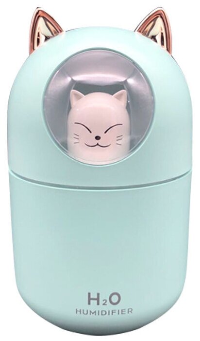 фото Увлажнитель воздуха мини Котик с подсветкой , ультразвуковой увлажнитель для дома , ночник светильник