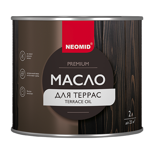 Масло для террас premium Neomid бесцветный (2 л)