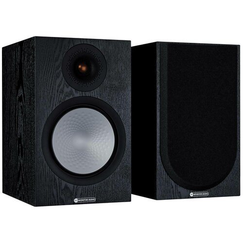 напольная акустика monitor audio silver 300 7g high gloss black Полочная акустика Monitor Audio Silver 100 7G Black Oak