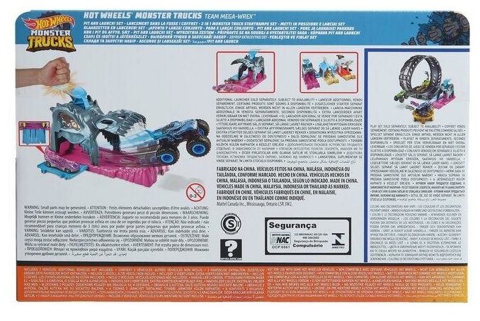 Hot Wheels Набор Монстр-трак Гараж GKY01, Акула Разрушитель — купить в ...