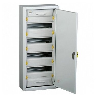 Распределительный шкаф PRO, 48 мод., IP31, навесной, сталь, серая дверь | код. MKM15-N-48-31-ZU | IEK ( 1шт. )