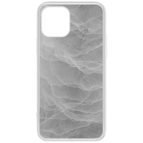 Чехол-накладка Krutoff Clear Case Абстракт туман для iPhone 12 Pro Max чехол накладка krutoff clear case абстракт 8 для iphone 13 pro max