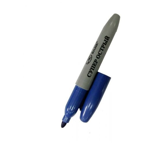 Маркер перманентный синий