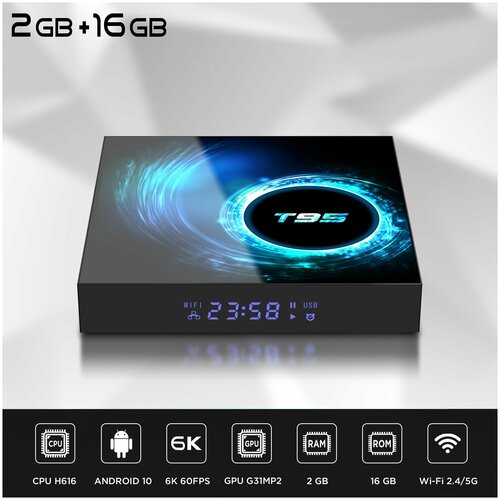 Андроид ТВ приставка DGMedia T95 216 H616 339000₽