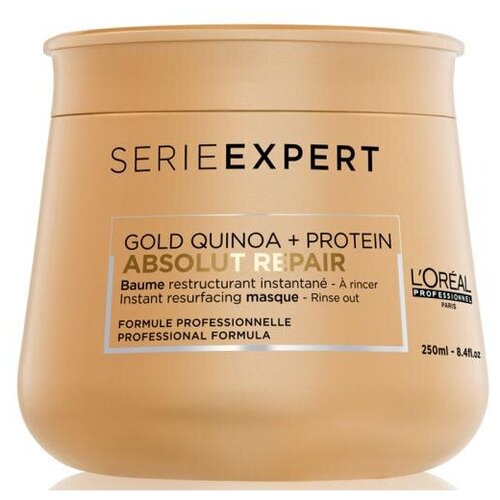 LOreal Professionnel Absolut Repair Gold Mask кремовая, 250 мл Маска-крем для сильно поврежденных волос, 250 мл