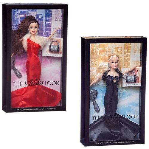фото Кукла junfa atinil модный показ (в платье-футляре) в наборе с аксессуарами 28см junfa toys