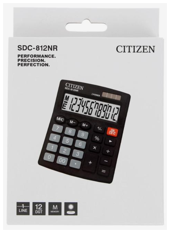 Калькулятор бухгалтерский CITIZEN SDC-812BN