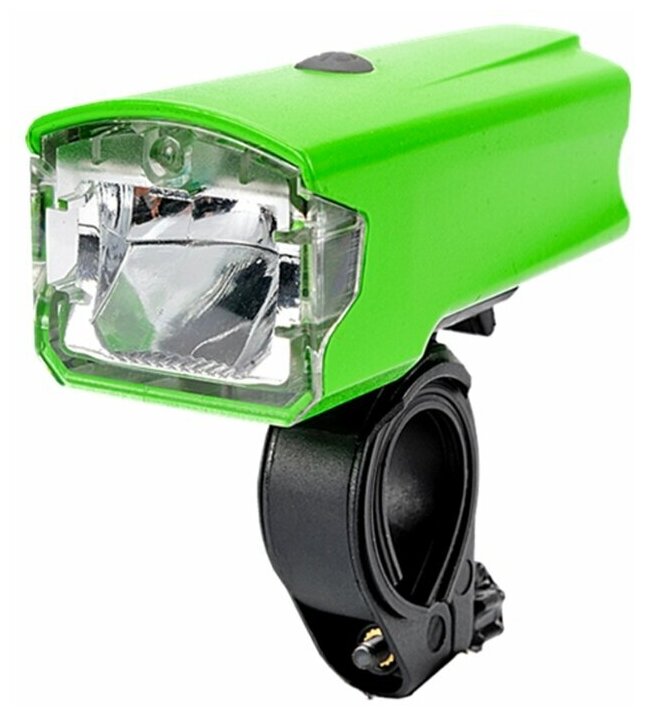 Светодиодный фонарь на руль велосипеда, 1200 мАч, цвет зеленый, 8,8х4х3,7 см