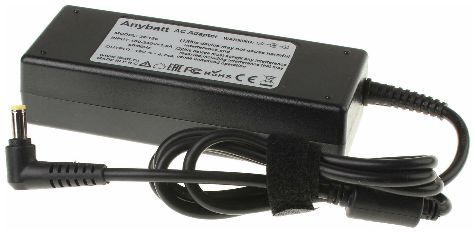 Блок питания Anybatt 22-U1-155 19V 474A 90W 5.5*1.7 mm для Acer Aspire V3-571G Aspire 5750G Aspire E1-571G Aspire V5-571G Aspire E1-531 Aspire E1-522 Aspire 5560G Aspire 5552G Aspire E5-571G Aspire V3-551G Aspire 5750