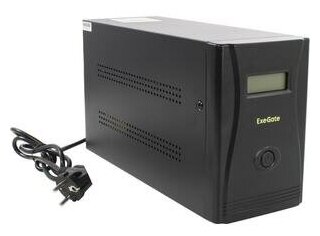 Источник питания EXEGATE SpecialPro Smart LLB-2000.LCD.AVR.4SH.RJ <2000VA/1200W, LCD, AVR, 4*Schuko, RJ45/11, металлический корпус, Black>