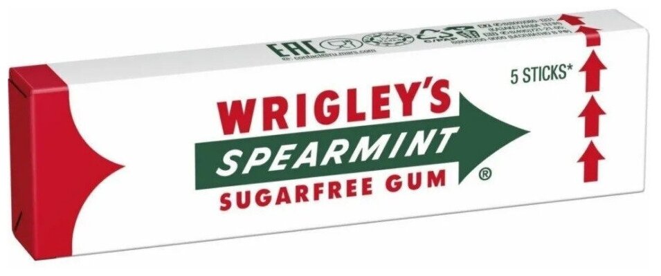 Жевательная резинка Wrigleys Spearmint 13г Ригли - фото №7