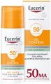 Eucerin гель Sun Protection Oil Control Dry touch для жирной и склонной к акне кожи SPF 50