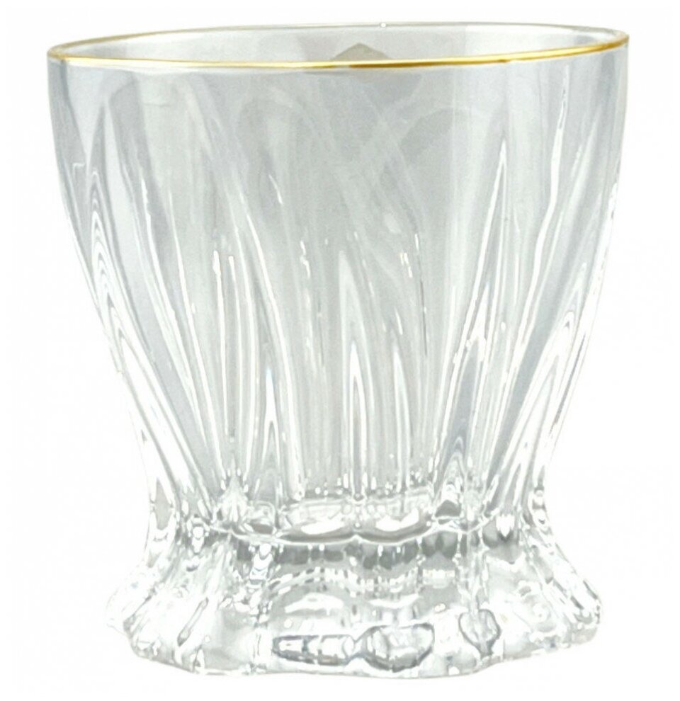 фото Стаканы для виски 320 мл 6 шт Aurum Crystal "Plantica /Отводка золото" / 271362