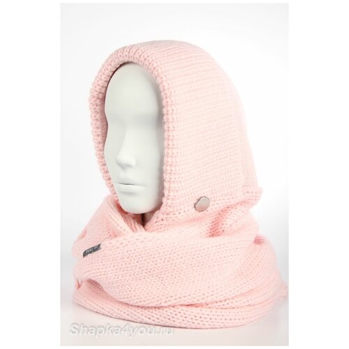 фото Капор шарф снуд - капюшон ferz цвет розовый размер универсальный