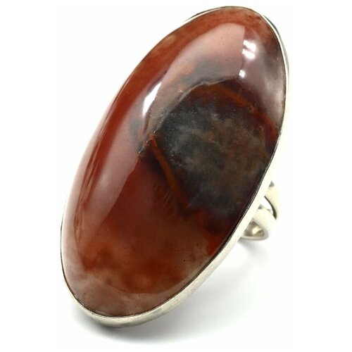 Кольцо Радуга Камня, халцедон, размер 18, красный кольцо радуга камня халцедон размер 18 красный