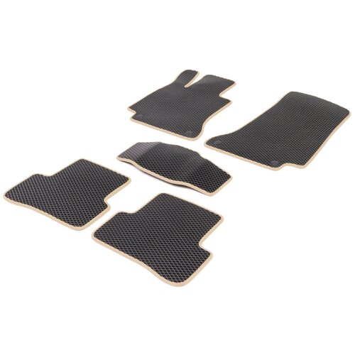 Автомобильные коврики EVA/Эва для - Citroen Berlingo 2008 - н. в (5 мест) Черный/бежевый Prime-Avto