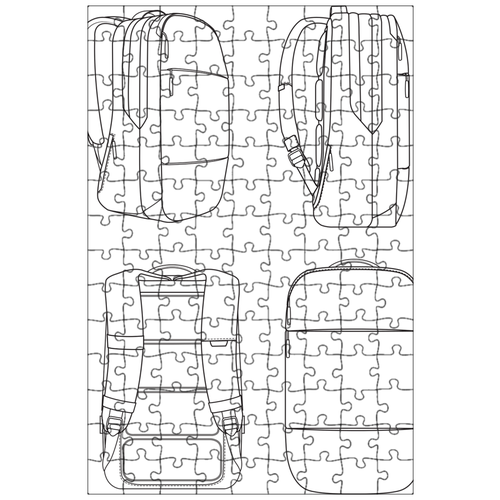 фото Магнитный пазл 27x18см."рюкзак, сумка, путешествия" на холодильник lotsprints