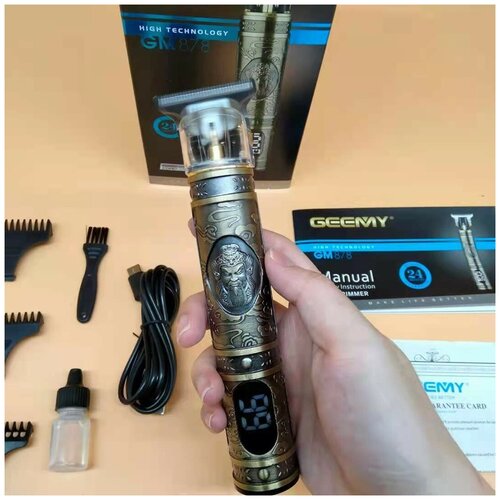 Тример для стрижки волос и бороды профессиональный GM-878 машинка для стрижки волос и бороды 159800₽